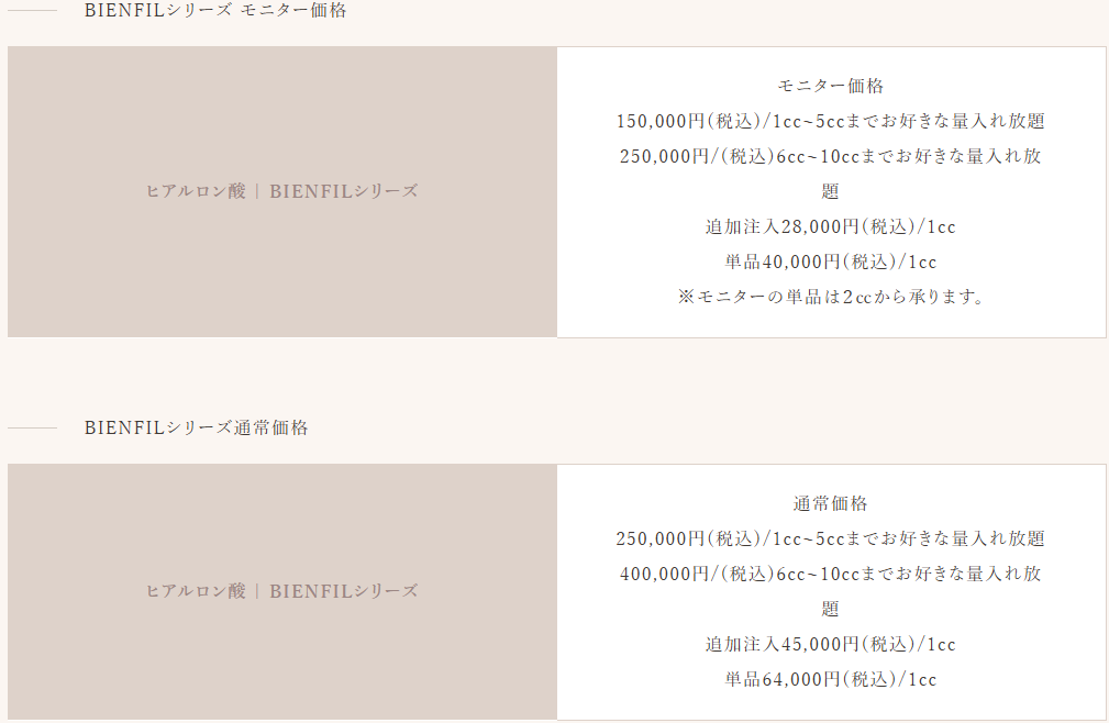 ヒアルロン酸注射(注入)