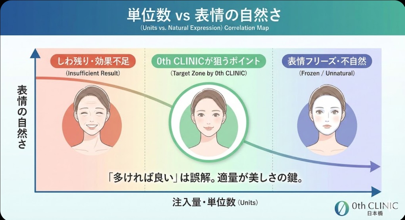 ボトックスの単位・回数・間隔｜“打ちすぎない”設計ガイド<br><p style="font-size: 0.25em;">ボトックスは、ボツリヌス菌が作り出した神経毒を精製して作られた薬剤です。正式名称は「ボツリヌス毒素」ですが、アラガン社製の薬剤名が「ボトックス」として広く知られています。 </p> <style>span.post.post-page.current-item p {     display: none; } .ja p {font-size: 10px;line-height: 1.6;"}</style>