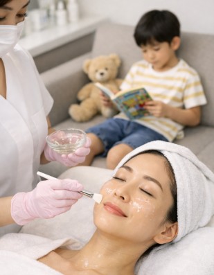 子育て中のママ向け美容皮膚科｜日本橋・東京駅すぐ｜短時間・低ダウンタイムで“肌の立て直し”