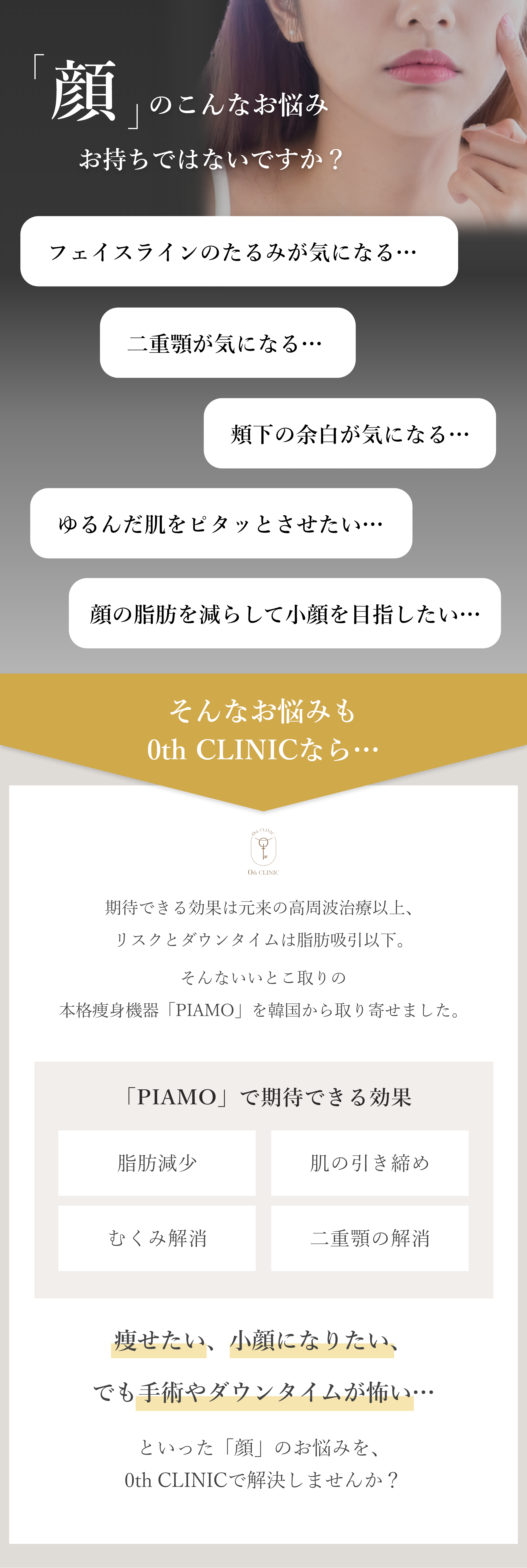 顔のこんなお悩みお持ちではないですか？